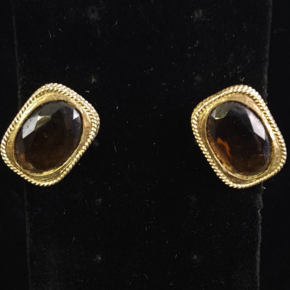 Vintage Sarah Coventry Golden Embers 1967 Gold Tone Clip On Earrings